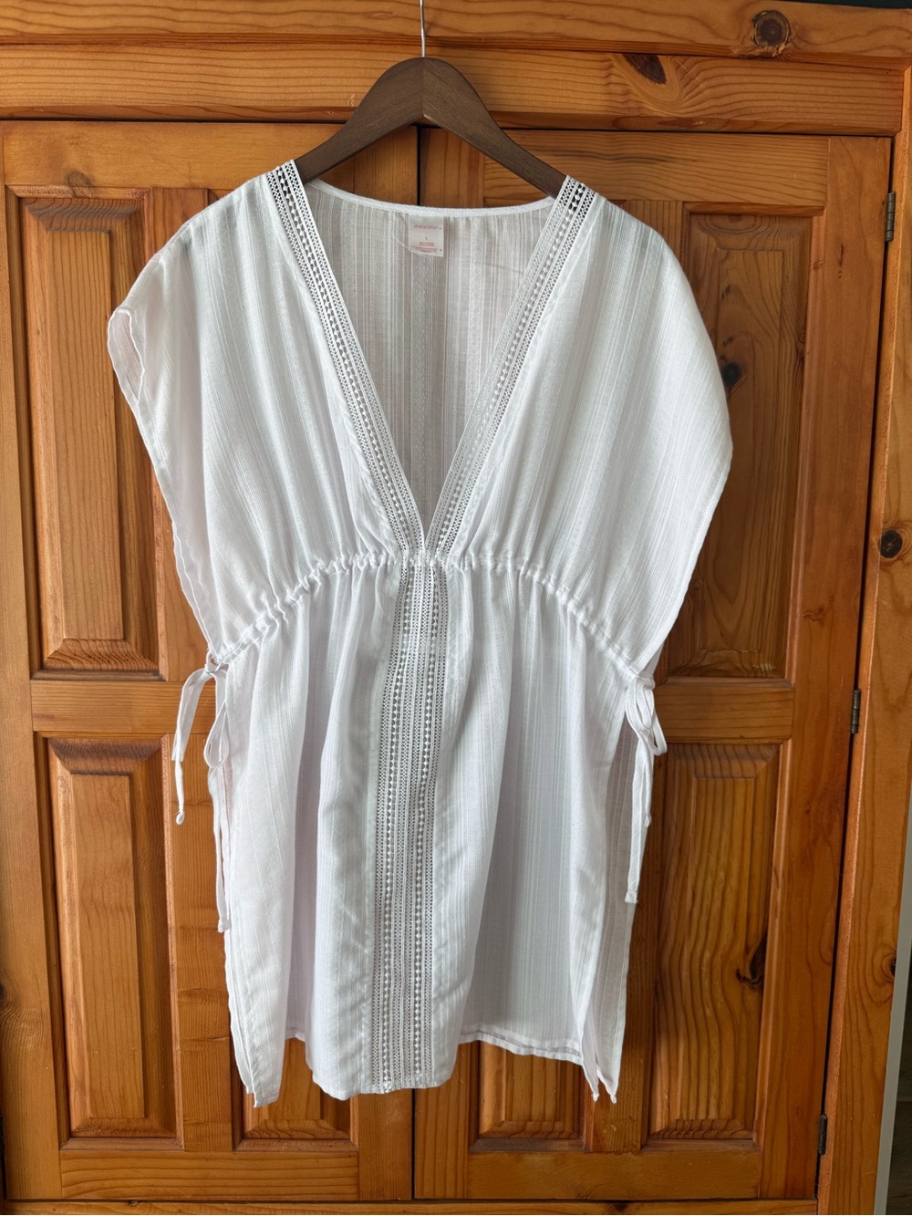 Women’s White Swimsuit Cover Up/Size L